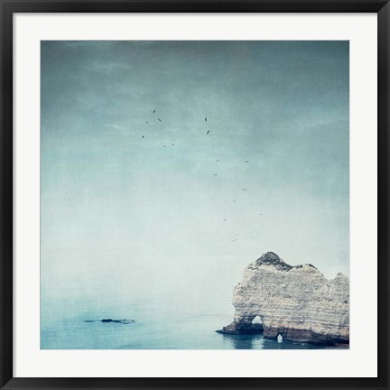 Framed Falaise d&#39;Amont Print