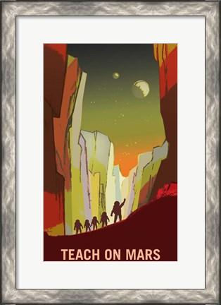 Framed Teach on Mars Print