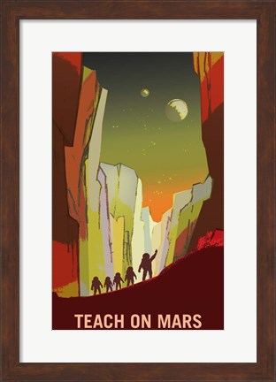 Framed Teach on Mars Print