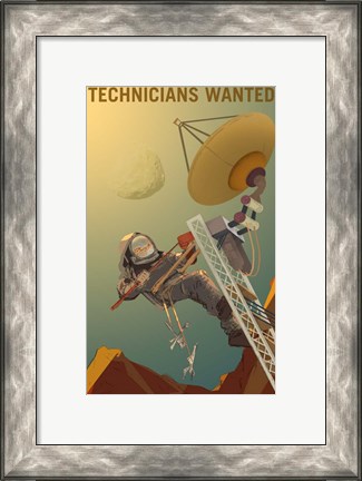Framed Technicians Wanted Print