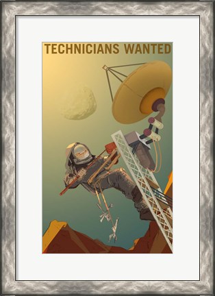 Framed Technicians Wanted Print
