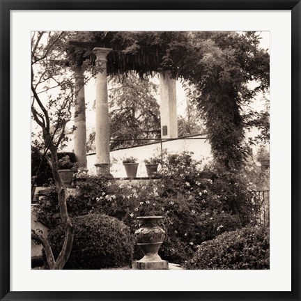 Framed Jardin del Ronda Print