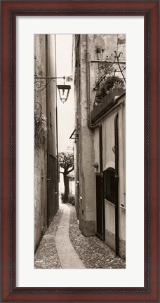Framed La Strada, Portofino Print