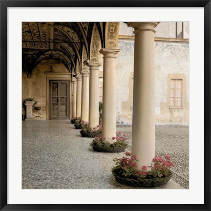 Framed Villa Portico No. 1 Print