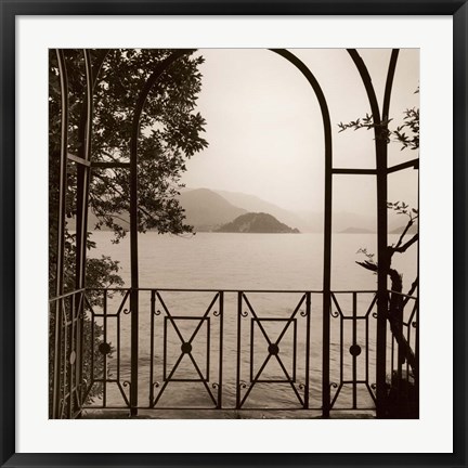 Framed Vista di Lago No. 1 Print