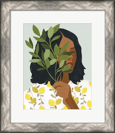 Framed Botany Portrait I Print