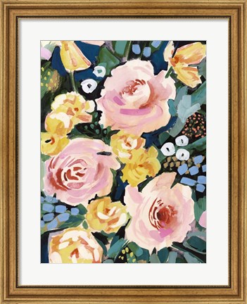 Framed Flower Jumble I Print