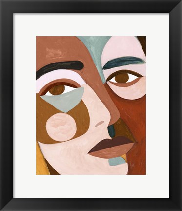 Framed Geo Face III Print