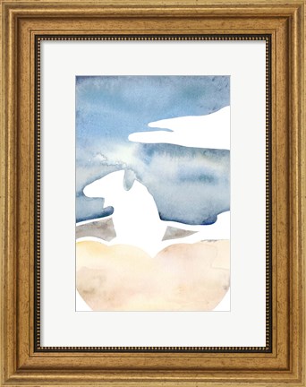 Framed Cross Country Abstraction I Print