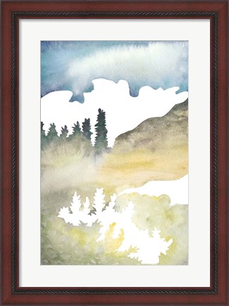 Framed Cross Country Abstraction VI Print