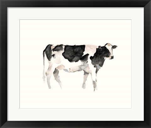 Framed Farm Animal Study II Print