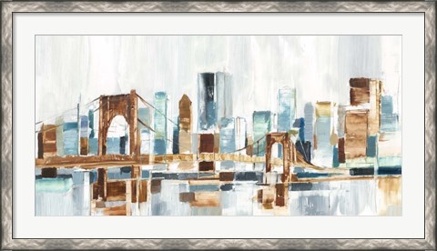 Framed City Colors III Print