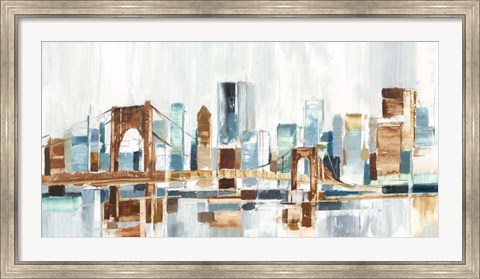 Framed City Colors III Print