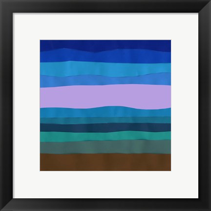 Framed Blue Ridge Abstract I Print