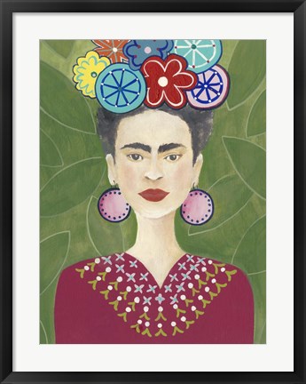 Framed Frida Floral II Print