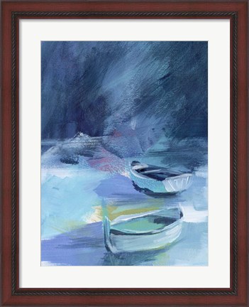 Framed Cove Boats II Print