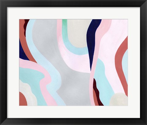 Framed Pastel Highlands VI Print