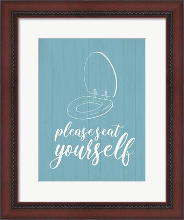 Framed Bathroom Suggestions II Print