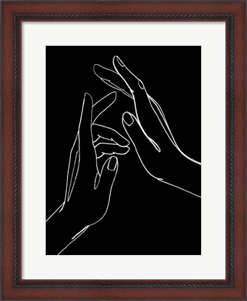 Framed Helping Hands II Print