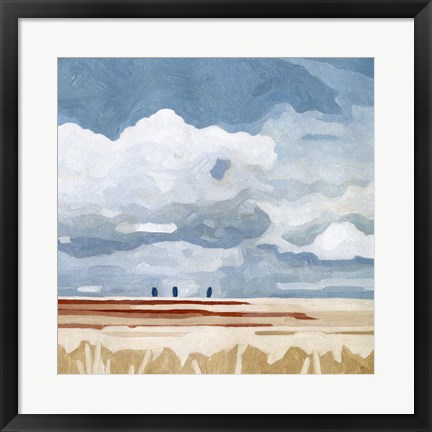 Framed Prairie Landscape I Print