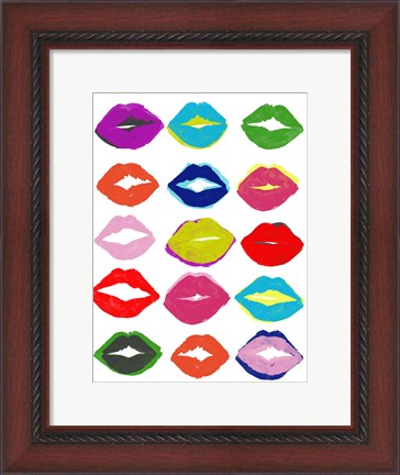 Framed Kiss Kiss II Print