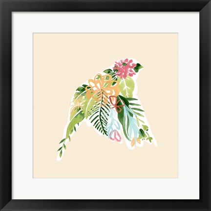 Framed Foliage &amp; Feathers IV Print
