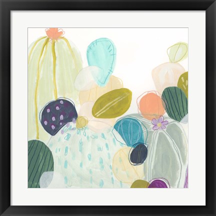 Framed Candy Cactus II Print