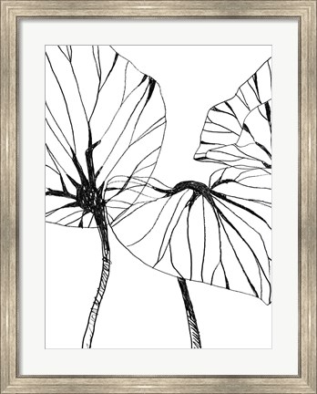 Framed Linear Tropics I Print