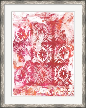 Framed Global Fuchsia I Print