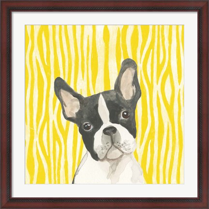Framed Parlor Pooches VIII Print