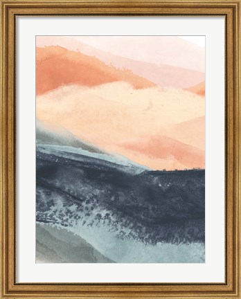 Framed Soft Waves II Print