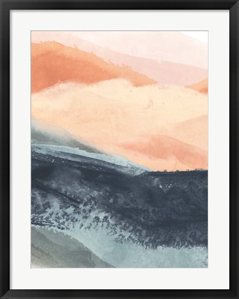 Framed Soft Waves II Print