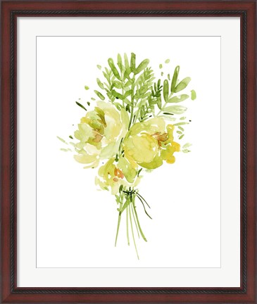 Framed Bouquet with Peony I Print