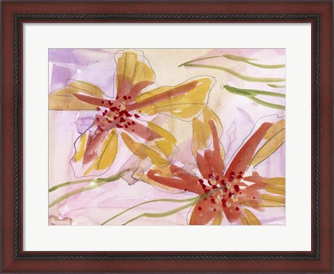 Framed Aromatic Flowers I Print