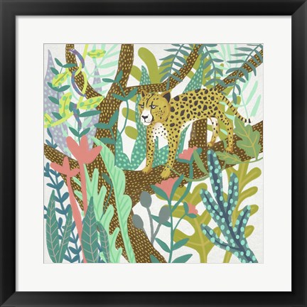 Framed Jungle Roar I Print