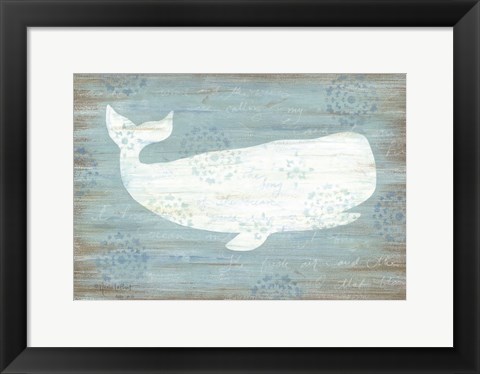 Framed Ocean Whale Print
