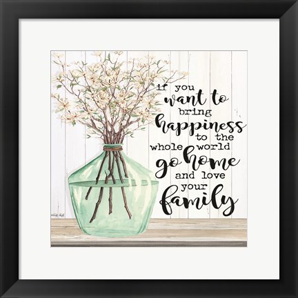 Framed Spring - Love Your Family Print