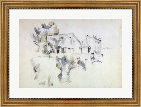 Framed View of the Chateau Noir Print