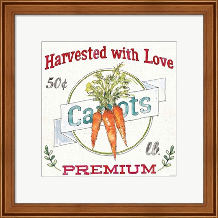 Framed Veggie Market V Print