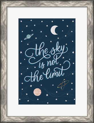 Framed Sky is not the limit Print