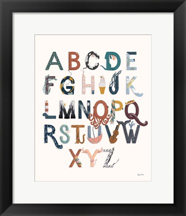 Framed Alphabet A to Z Print