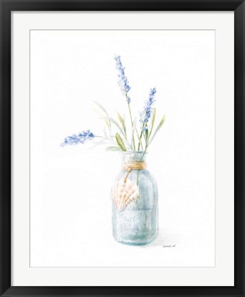 Framed Beach Flowers III Print