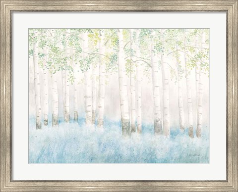 Framed Soft Birches Print