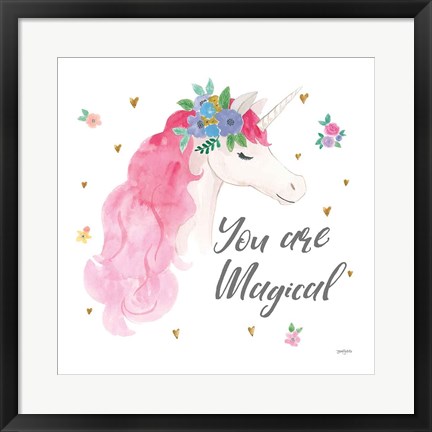 Framed Magical Friends III You are Magical Print