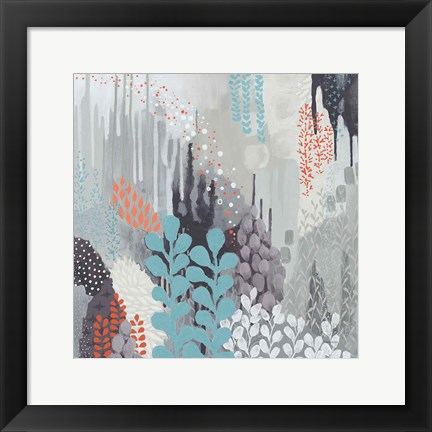 Framed Gray Forest II Print