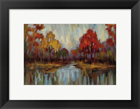 Framed Fall Aquarelle Print