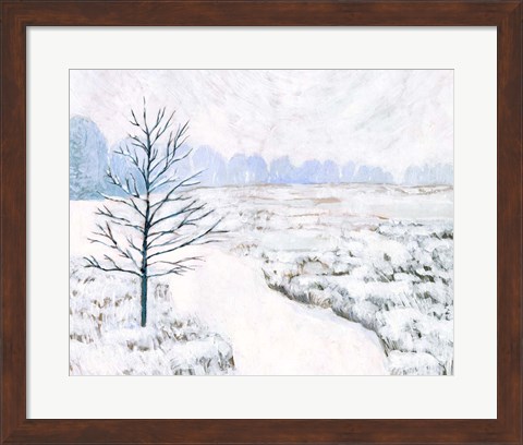 Framed Frozen River Study I Print