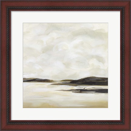 Framed Cloudy Coast II Print