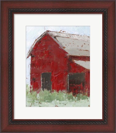 Framed Big Red Barn II Print