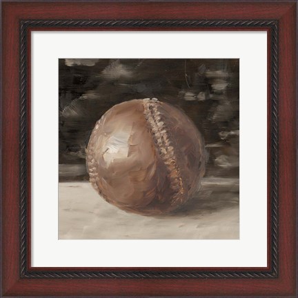 Framed Vintage Leather I Print